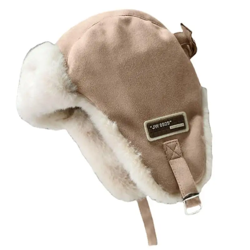 Mũ chụp thoáng khí 31BB Mũ che có thể điều chỉnh với lớp lót lông cừu để sử dụng hàng ngày