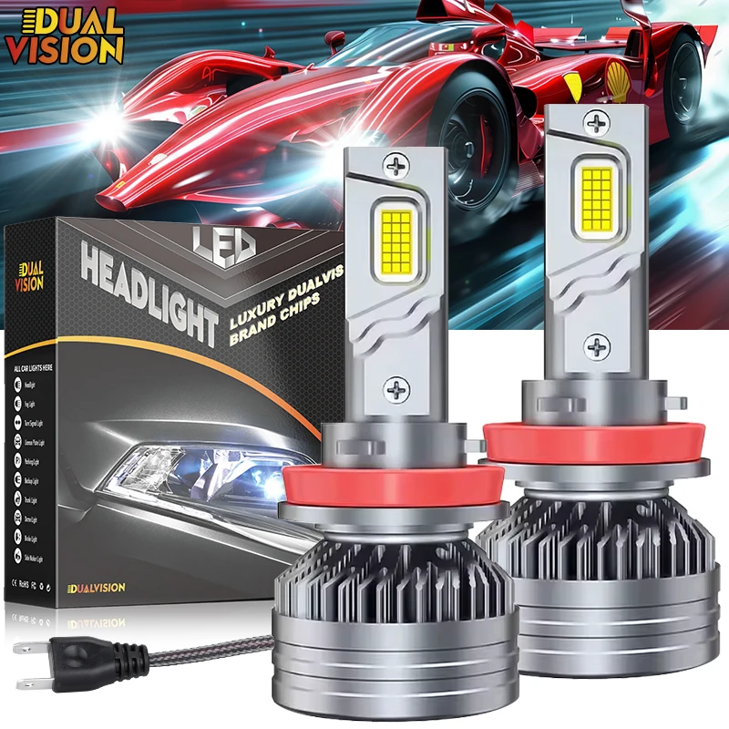 

H7 H4 H1 H8 H9 H11 9005 HB3 9006 HB4 9012 HIR2 Auto Light Bulbs Canbus 6000K 12V Turbo lampada Led Lamps Automotive Headlights