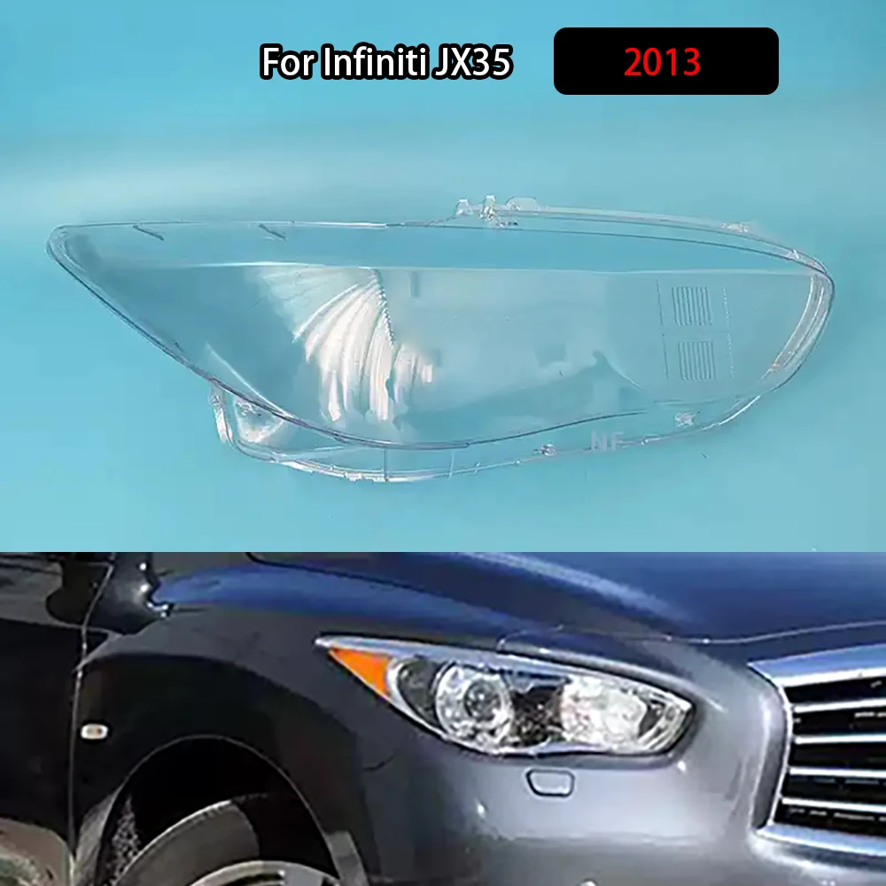 

For Infiniti JX35 2013 Front Headlight Cover Transparent Headlamp Lamp Shell Replace Original Lampshade Plexiglass