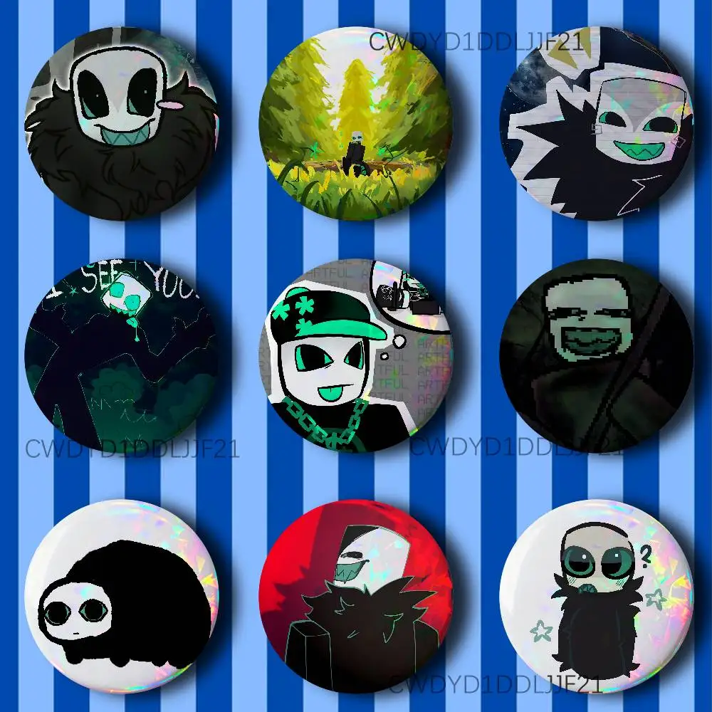 P-Pursuer D-Die Of Death Badge Handmade Button Brooch for Backpack Hat Shirt Accessories Gifts