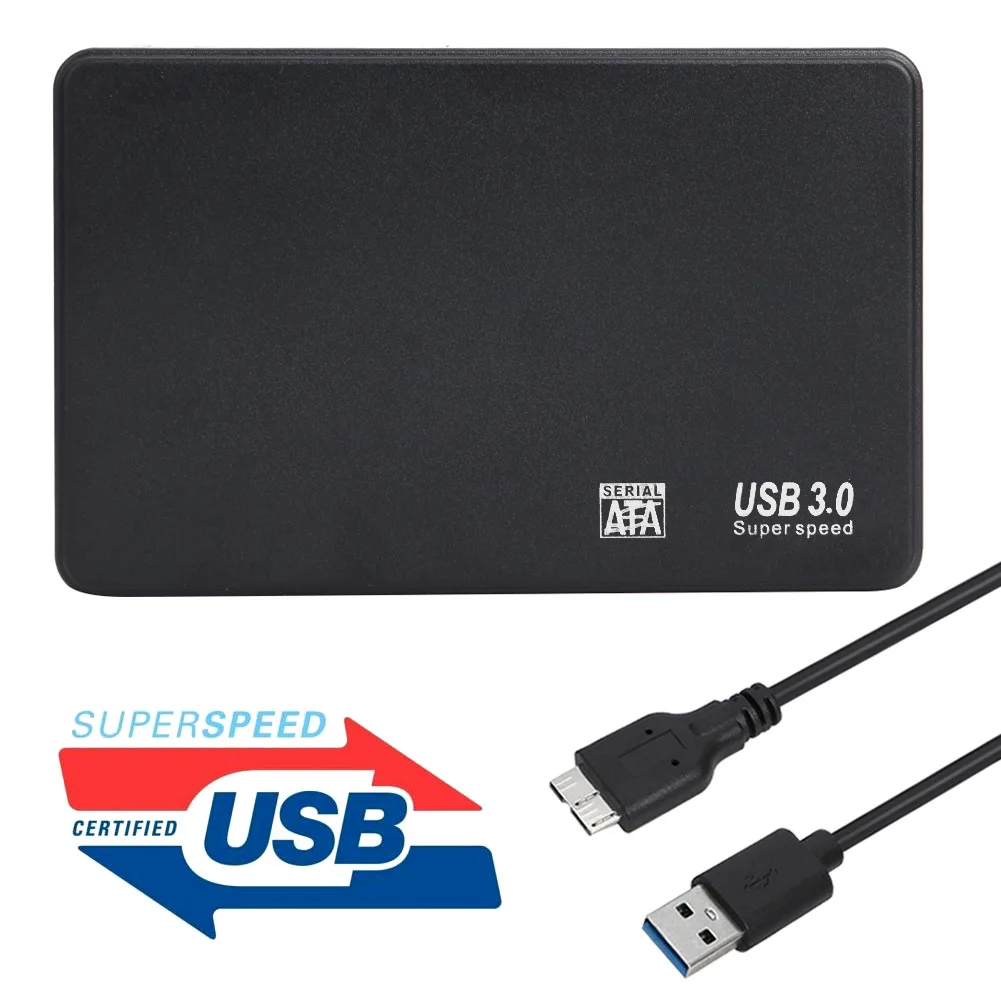 HDD Case SATA To USB3.0 HDD Enclosure 2.5 Inch Hard Drive Case Support 5Gbps Mobile External HDD Case for PC Laptop