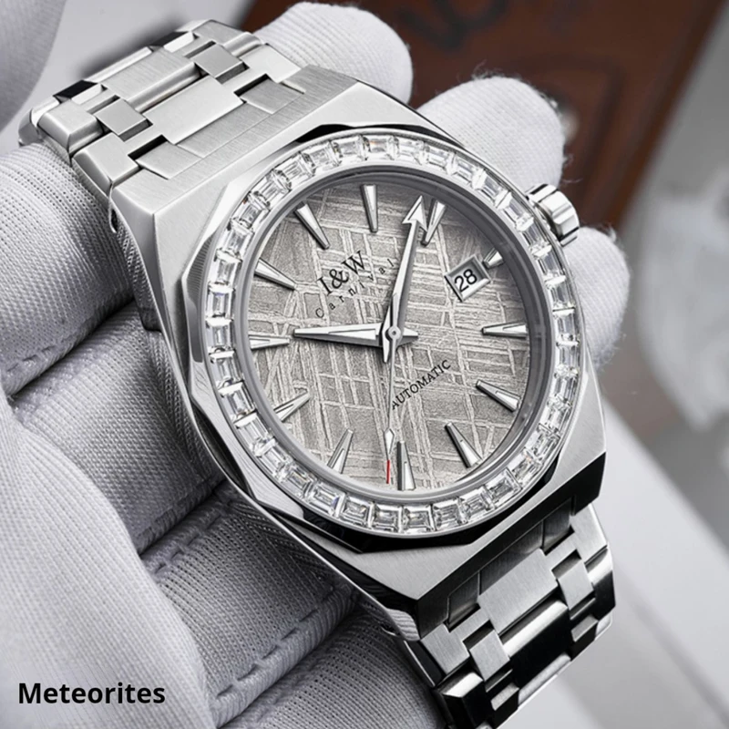 Carnival Brand Luxury Natural Meteorite High-end Mechanical Watch Men 50M Waterproof Sapphire Imported Movement Automatic Watch