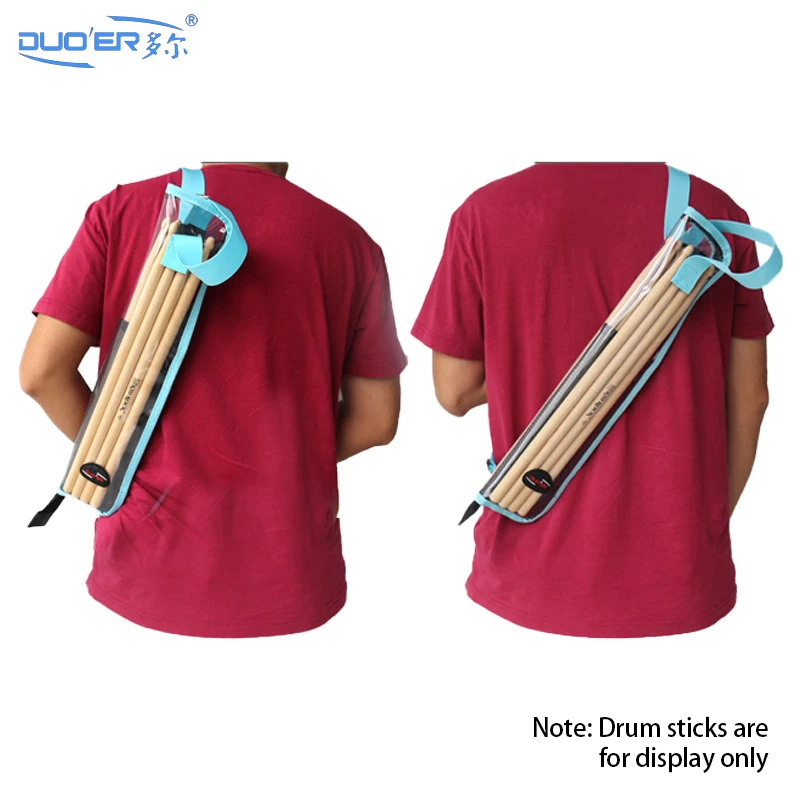 الترويجية اللون شفافة عصا طبل حقيبة رف طبل المطرقة حقيبة مقاوم للماء كتف واحد المحمولة يده 1 زوج 4 زوج Dru