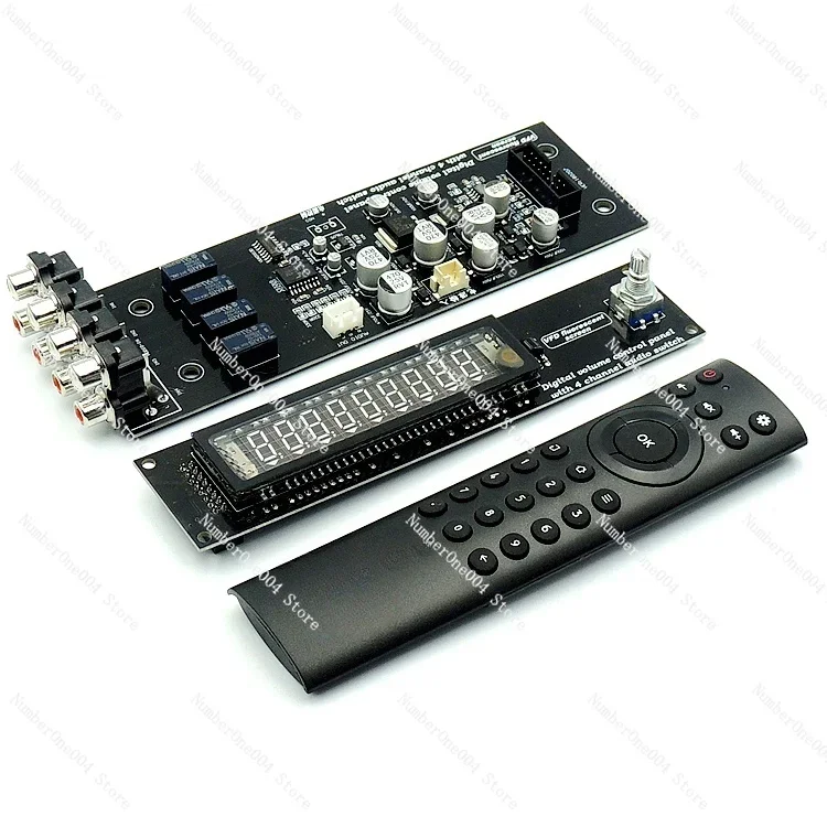 Display Volume Controller, Remote Control Volume Board HIFI Fever Front Board 4 Channels Sound Source Switching Board