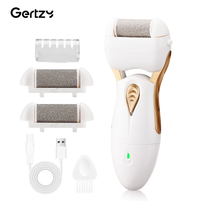 USB Powered Callus Remover with Adjustable Speeds Rechargeable Electric Foot Grinder - for Men & Women's Pedicure and Self-Care
