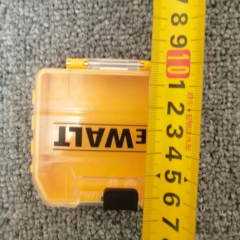 Imagem -05 - Dewalt-case Resistente para Brocas Pequeno Estojo Resistente Empilhável Instale a Caixa de Acessórios para Ferramentas Amarelo Original 74x67x17 mm Peças