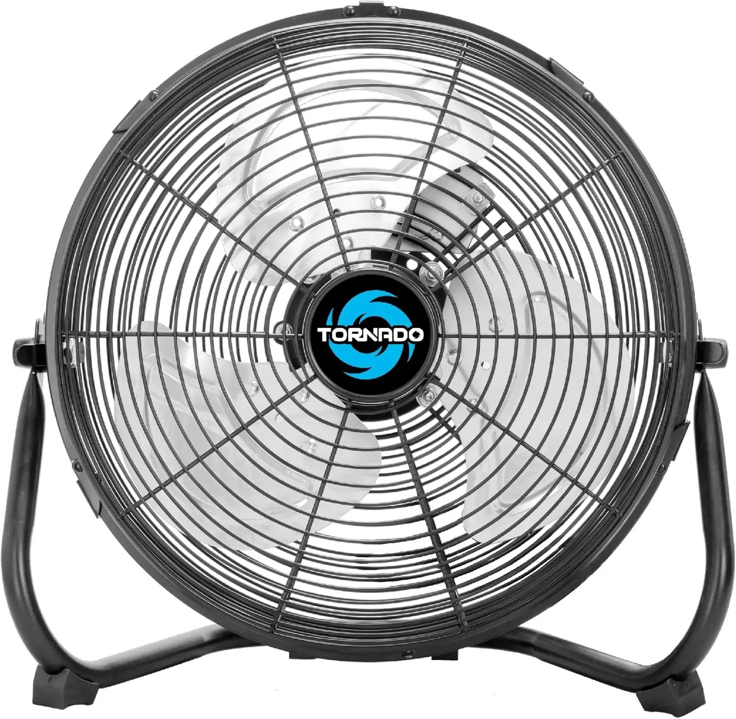 

18 Inch High Velocity Metal Floor Fan, 3-Speed Powerful Cooling for Industrial, Commercial, and Spaces, 120°Tilt, 6.0 FT Cord