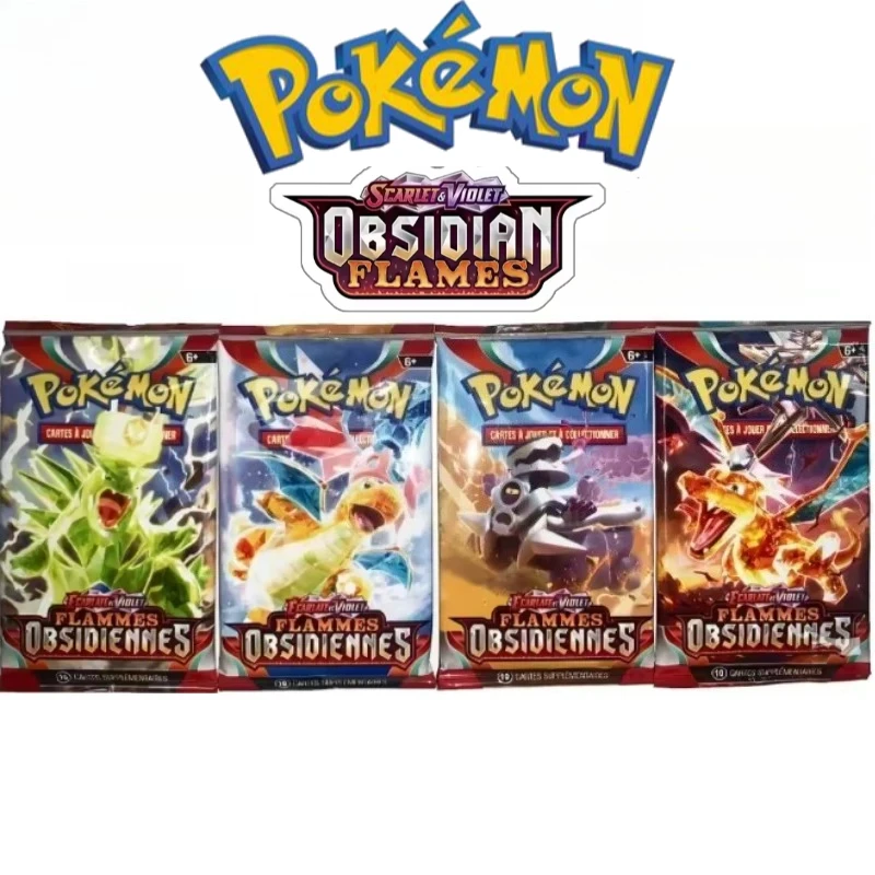 9-18 عبوة من تطورات البوكيمون الإنجليزية OBSIDENNES 151 مجموعة أفينتور المنشورية حزم معززة للأطفال بطاقات معركة التداول هدية #4