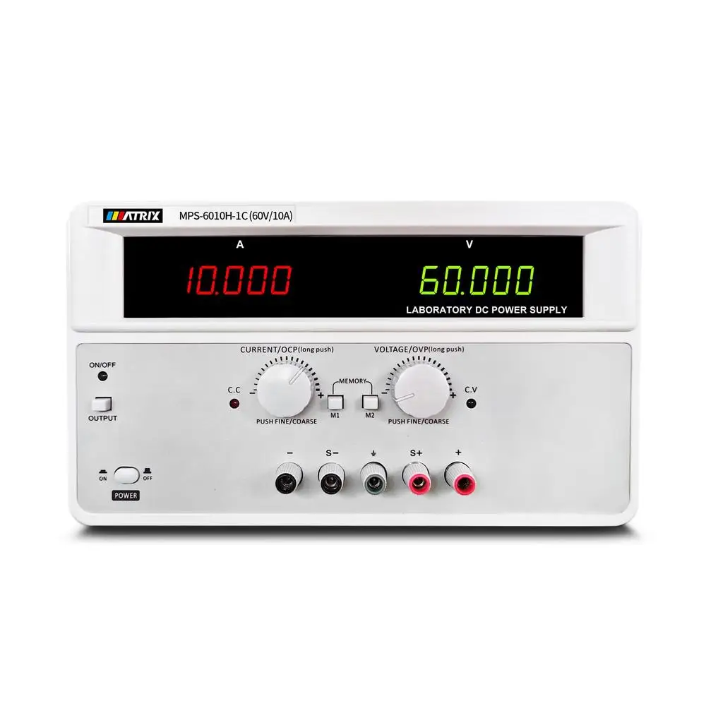 Single Channel Linear DC Power Supply 60V 10A Precision Voltage Control USB RS-232/485 Interface Anti-Misadjustment Knobs