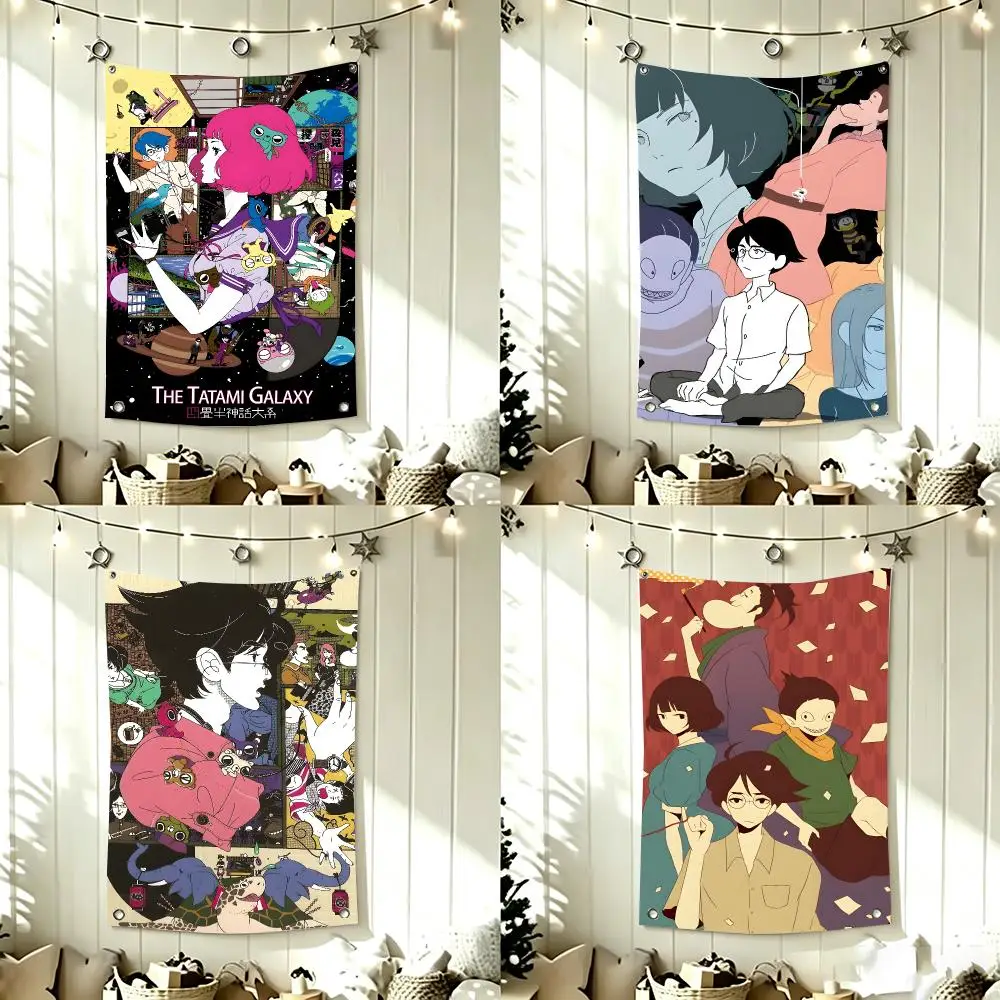 Psychological Anime T-The Tatami Galaxy Flags Home Decor Wall Hanging Vertical Flags Indoor Outdoor