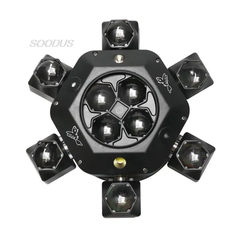 Imagem -06 - Led 10x10w Rgbw Cabeça Móvel Feixe de Luz Led Dmx512 Luz da Palco Cor Cheia Feixe Luz Discoteca Festa Barra Controle Remoto 150w