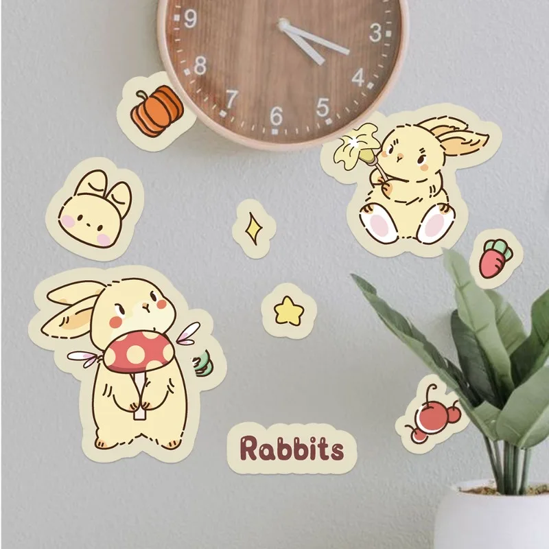 8Sheets Cute Kawaii Dream Factory DIY Puzzle Stickers Cartoon Cute Face Funny Assemble Stickers Kids Boys Girls Teen Toys