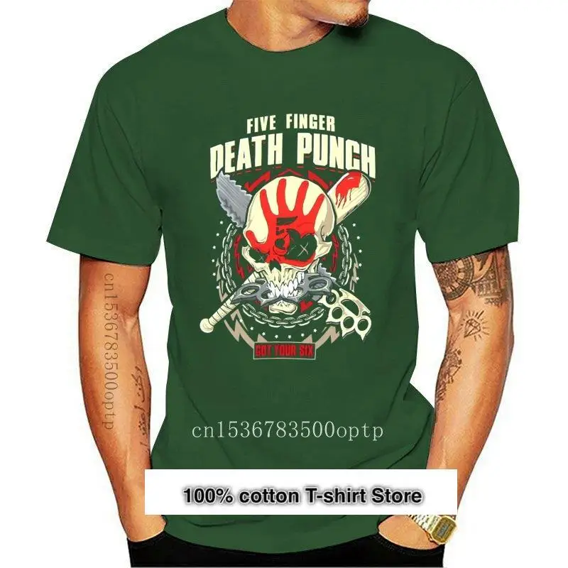 Camiseta negra de Zombie Kill para camiseta de Five Finger Death Punch, camiseta con personalidad, regalo, nuevo, 2024, 5Fdp