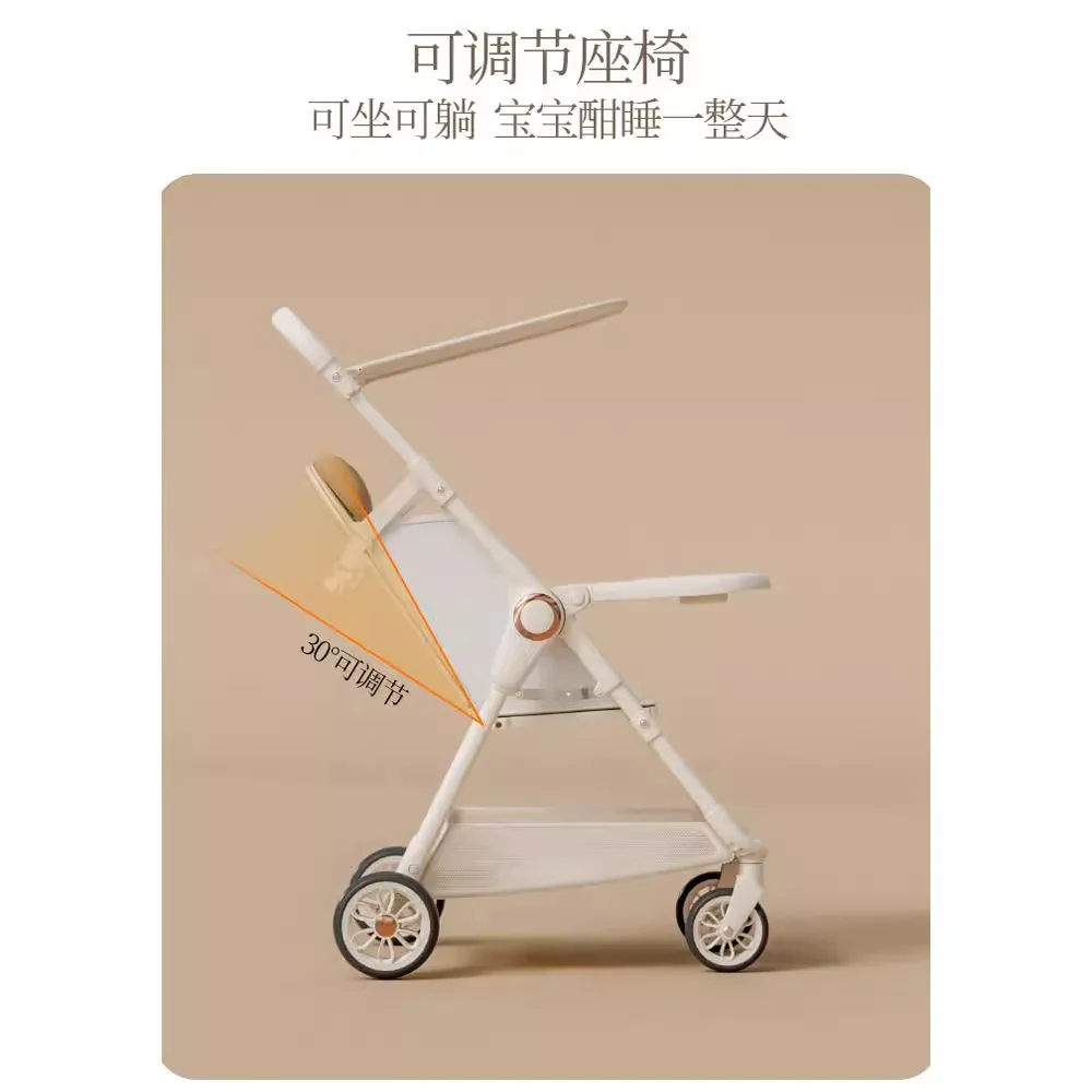 Foldable Strollers,Compact Lightweight Travel Carriage For Infants&Young Children,Newborn Pram,Baby Walking Artifact Trolley