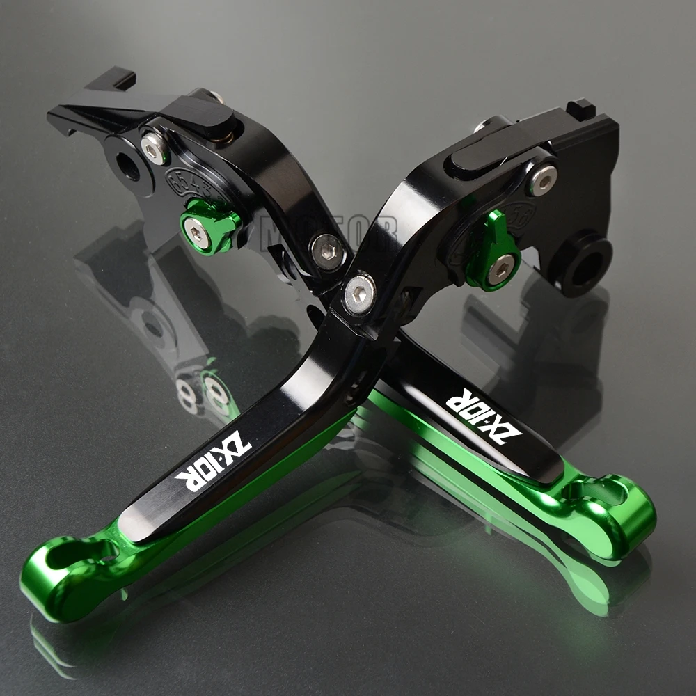 For Kawasaki NINJA ZX10R ZX-10R 2004-2017 ZX 10 R CNC Motorcycle Brake Clutch Levers Adjustable Folding Foldable Fold Extendable