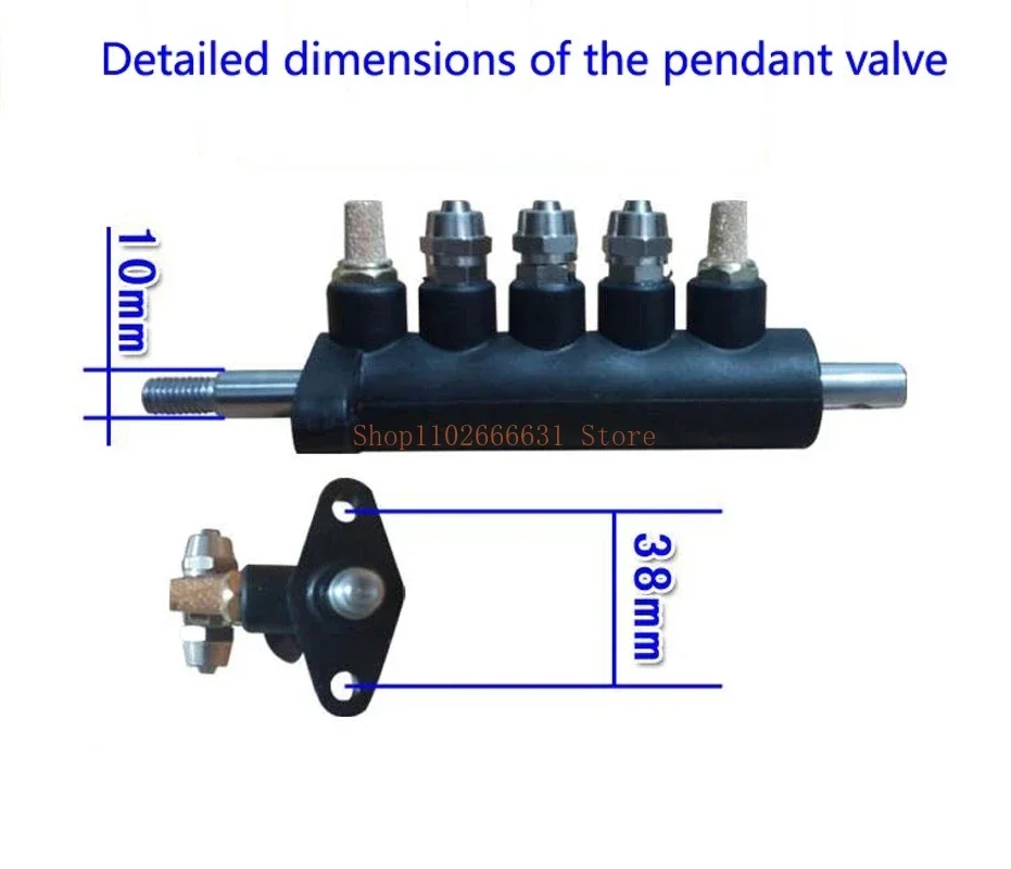 NEW 1pcAir Control Five Way Foot Pedal Valve for Tire Changer Machine Cylinder Controlling Valve Switch Tyre Changer Spare Parts