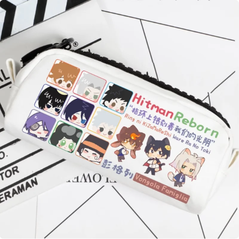 

Anime HITMAN REBORN! Sawada Tsunayoshi Diaries Pencil Case Oxford Canvas Storage Bag Pencil Box Pencilcase School Pen Bag 2712