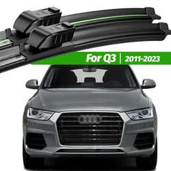 For Audi Q3 8U F3 2011-2023 2pcs Front Windshield Wiper Blades 2012 2014 2015 2016 2019 2020 2021 Windscreen Window Accessories