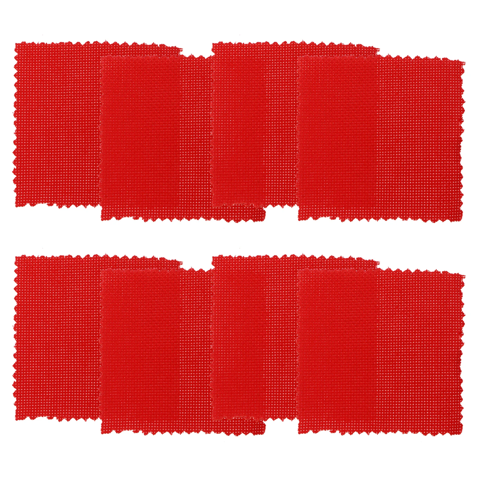 20 Pcs Cross Stitch Cloth Embroidery Fabric Practical Needlework Accessory DIY Crafts Durable Safe Grid Design Student