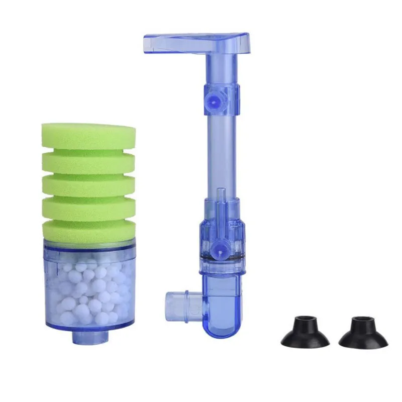 Aquariumfilter für Aquarien, Luftpumpe, Skimmer, biochemischer Schwammfilter, Aquarium-Bio-Filter, Filtro Aquario, praktisch – Detail 23