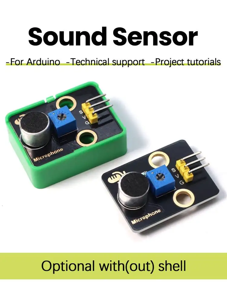 Module de capteur de détection Audio de capteur de son de microphone pour les projets de bricolage Arduino compatibles avec les blocs Lego