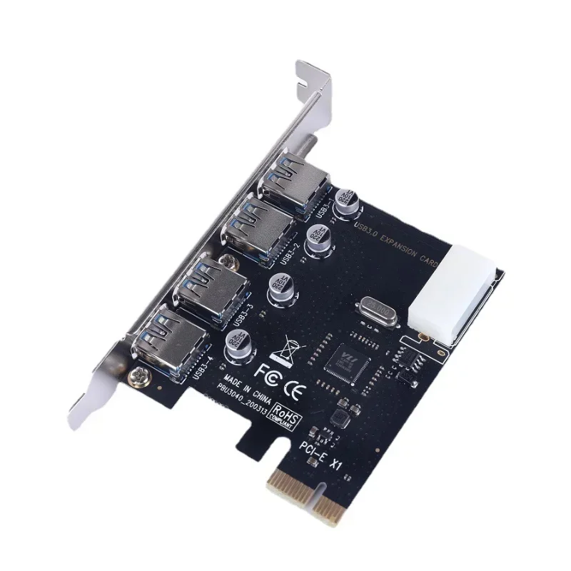 

4 Port USB 3.0 Hub Internal Header USB 3 To PCIE PCI Express Adapter Card, USB 3.0 PCI-E Expansion Card Adapter
