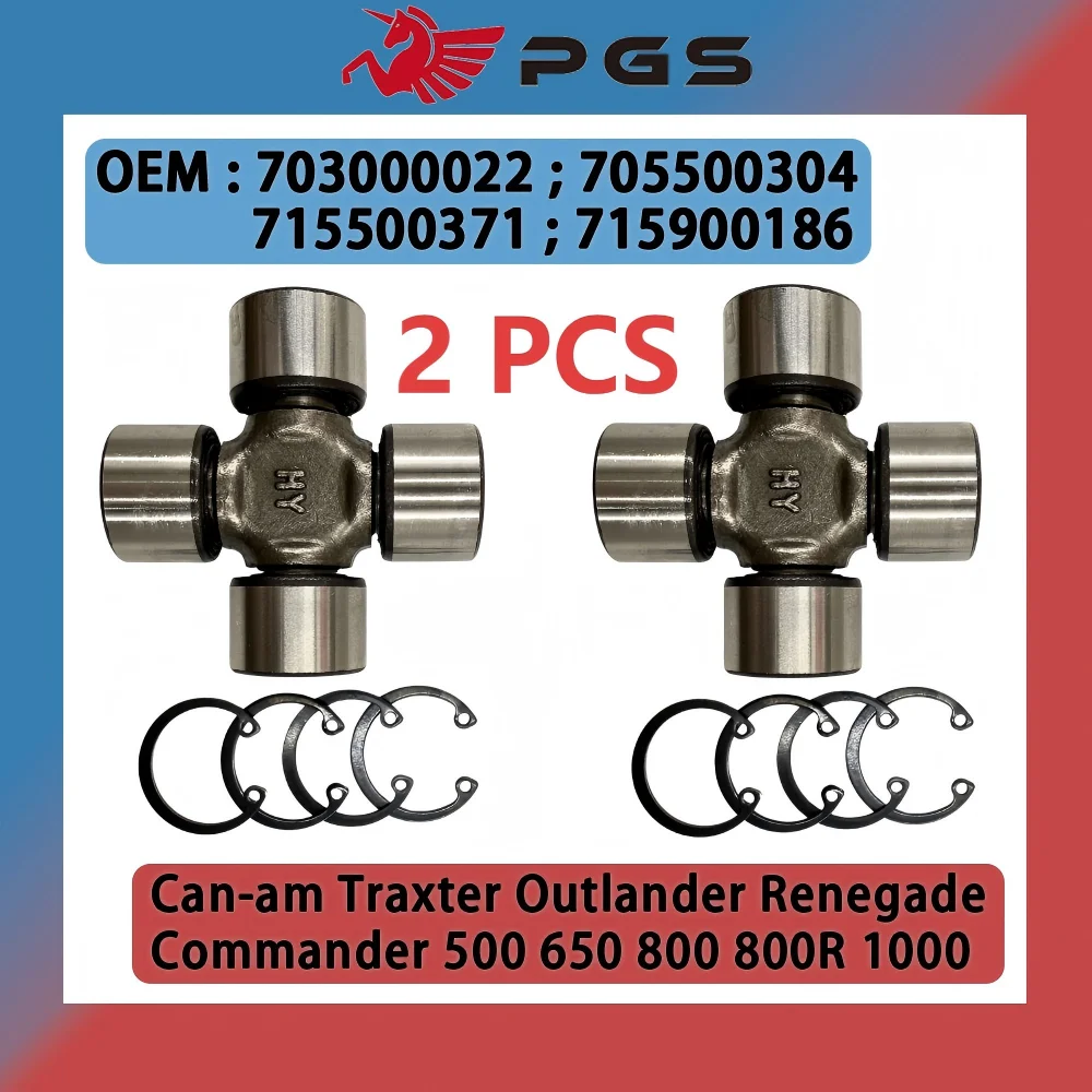 

2PCS 25X64 U-Joint Unit Pack Kit For Can-am Traxter Quest Outlander Renegade Commander 500 650 800 800R 1000 703000022 705500304