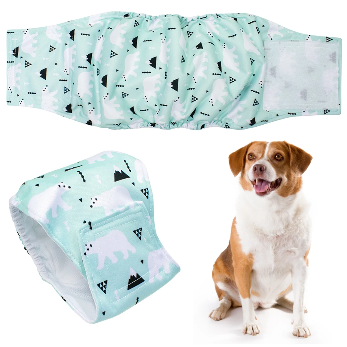 1PC Washable Male Dog Belly Band, Washable Male Dog Belly Wrap, Dog Diapers Male