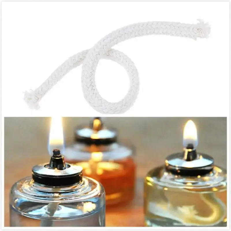 7each Alcohol wick cotton 5x15cm/21cm+porcelain wick cotton lamp oil wick burner alcohol wick rope cotton wick DIY physical mate
