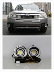 Gruppo fendinebbia a LED per Subaru Forester 2009 2010 2011 2012 paraurti anteriore fendinebbia sostituzione kit luce diurna occhio di angelo