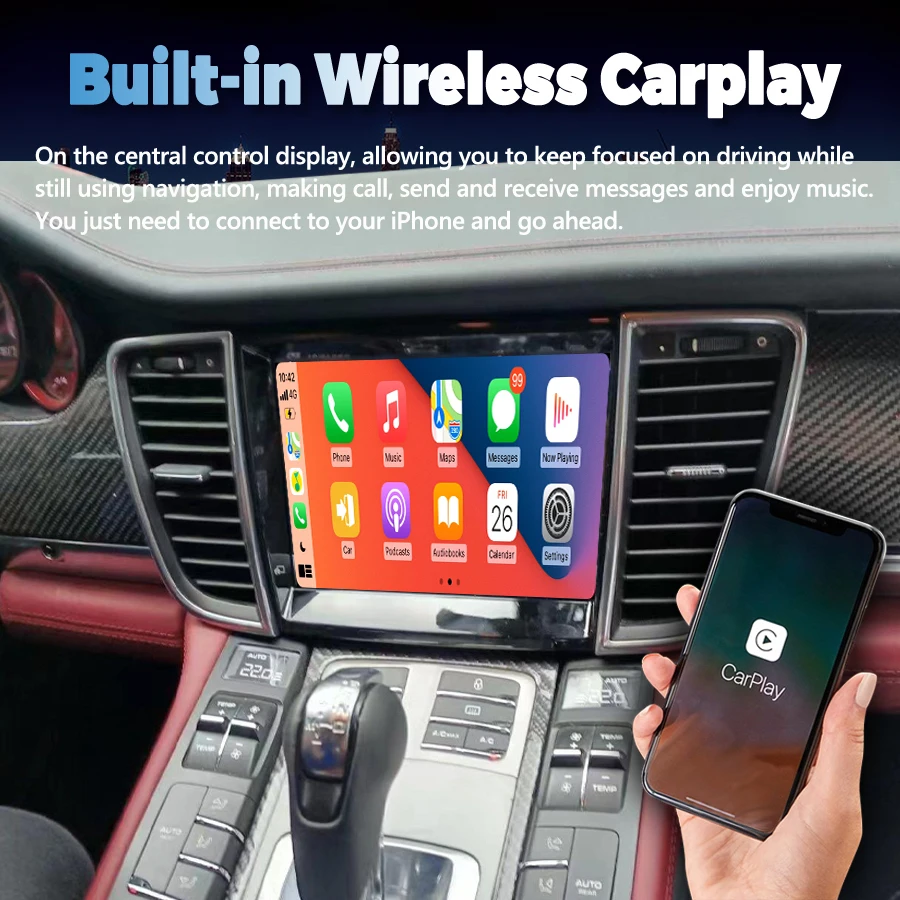 8.4" Car Radio Android 13 Multimedia Player Stereo Audio Head Unit Navigation GPS For Porsche Panamera 2010-2016 PCM3.1 Carplay