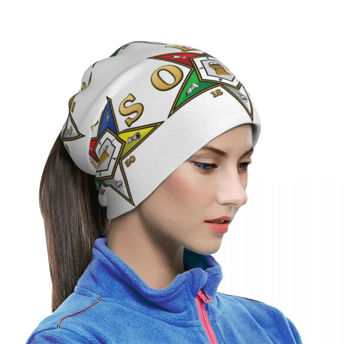 Oes Order Of The Eastern Star Multifunctional Elastic Neck Gaiter Dust Proof Face Cover Bandana Unisex for Motorcycle Climbing