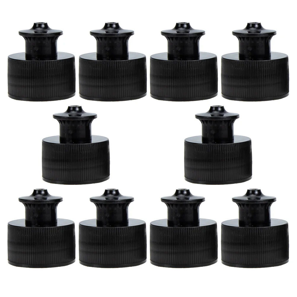 

10 Pcs Push Pull Replacement Bottle Caps Beverage Mineral Water Tops Plastic Lid