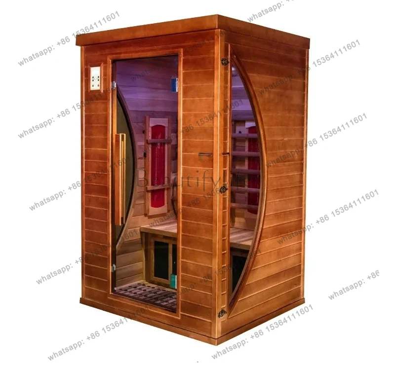 

Steam room Household and commercial wood sauna, sauna box Single double sweat sauna