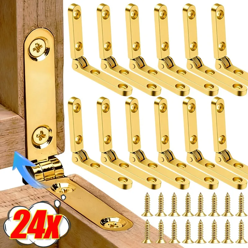 

Петля из цинкового сплава для деревянных шкатулок с винтами, складная петля для ювелирных шкатулок, мебельные петли для ящиков и шкафов, фурнитура с винтами