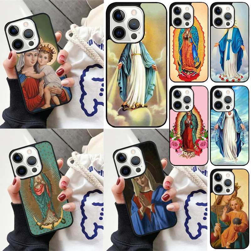 Virgin Maria Cover For iPhone 16 13 14 15 Pro Max 12 Mini 11 15 Pro Max 6 7 8 Plus Max SE 2020 Phone Case