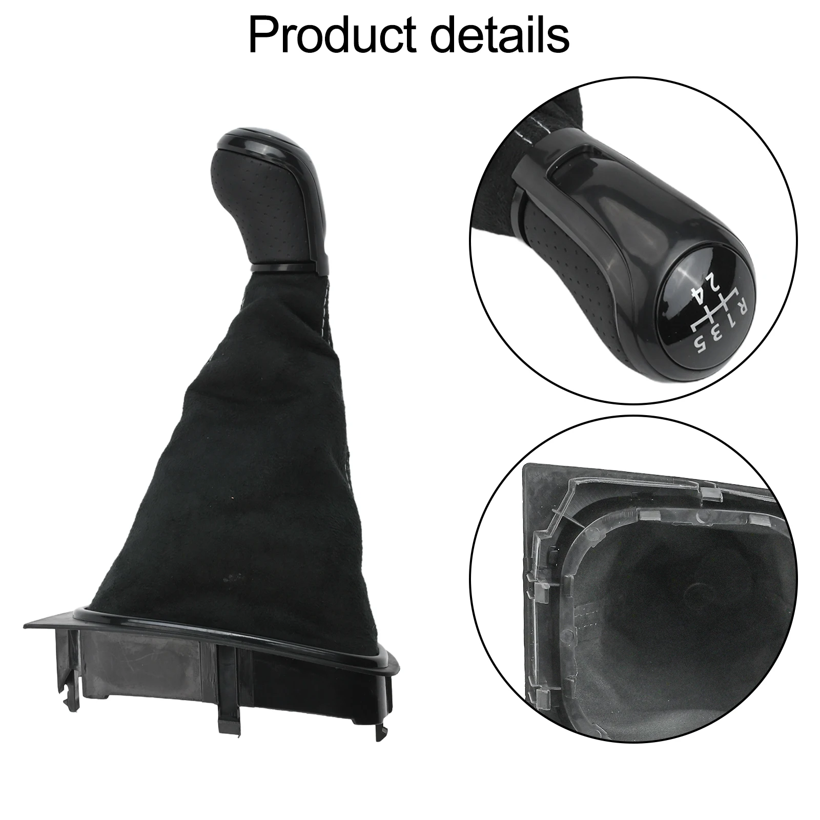 

Driver Control Enhancement BLACK Manual Transmission Leather Boot Easy Installation Enhanced Grip Stylish Upgrade