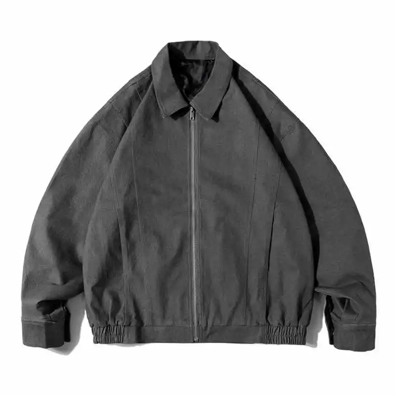 

American Retro Vibe Harrington Jacket Unisex Loose-fit Washed Cleanfit Silhouette Short Zipper Coat