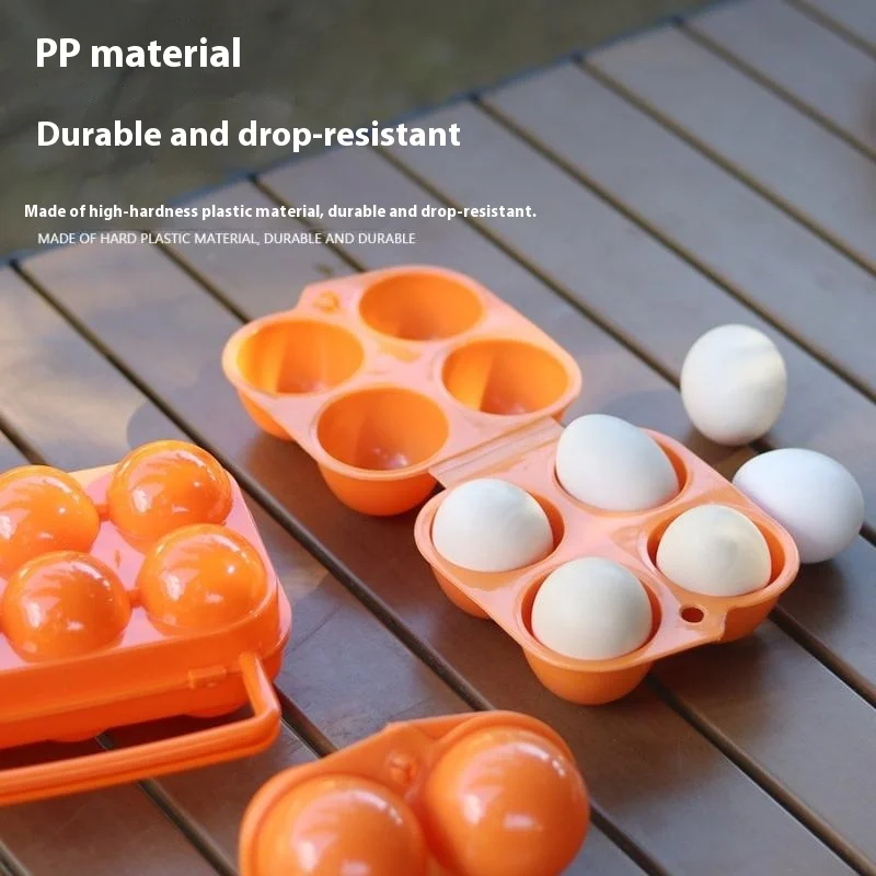 Outdoor Shockproof Egg Box Storage Box, Portable Camping Shatterproof Egg Tray, Home Plastic Protection Box, Travel Shatterproof