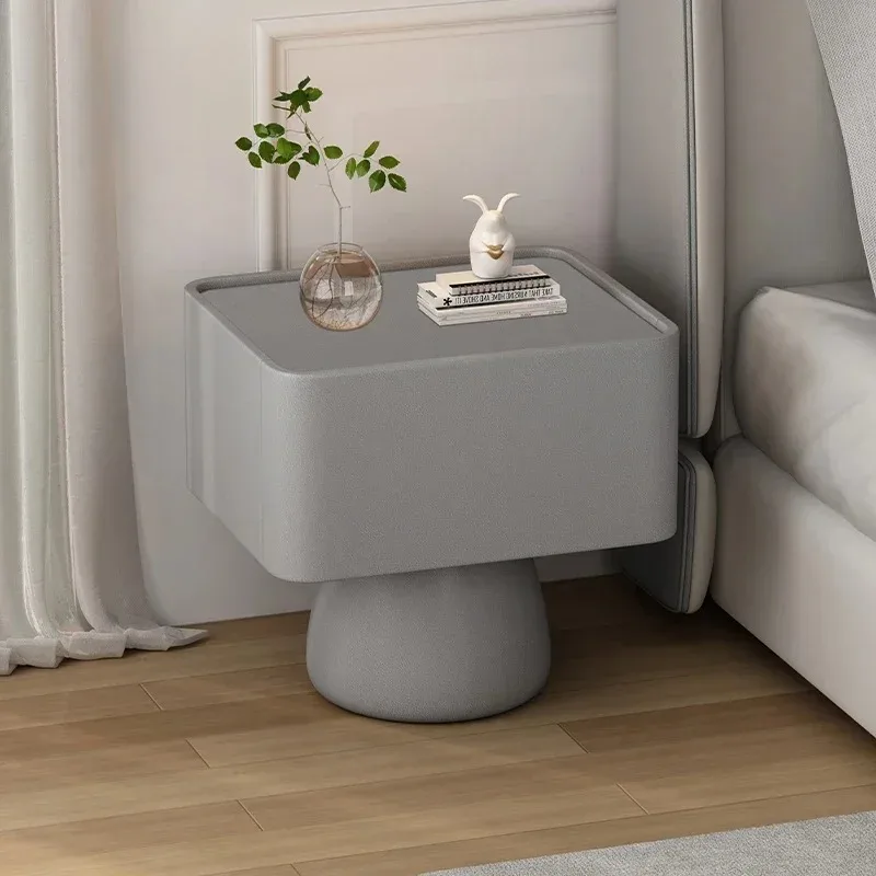 لهجة منضدة رخيصة مع أدراج بسيطة وحديثة منظم آمنة بجانب السرير أثاث صالون Mesitas De Noche فريد من نوعه من الشمال #3