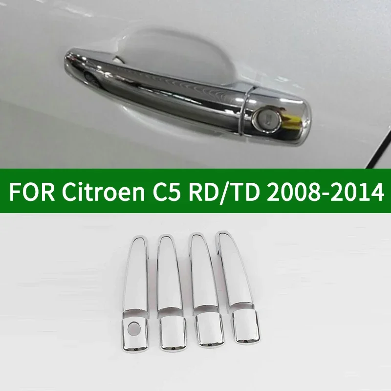 

Для Citroen C5 RD/TD 2008-2014, аксессуар, хромированные, серебристые, накладки на боковые дверные ручки автомобиля, накладка 2009 2010 2011 2012 2013