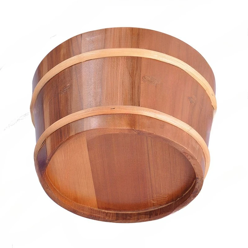 

Sauna room accessories Cedar bucket wooden spoon 4L sweat sauna stove watering bucket for dry steam room
