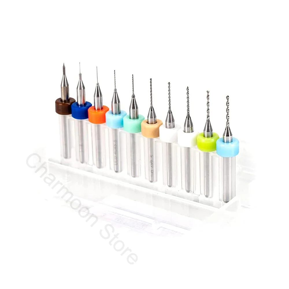 10pcs/Set 0.2-1.2mm 3D Printer Nozzle Cleaning Drill Bits for Extruder RepRap 3D Printer Accessories For MK7 MK8 Print Nozzle