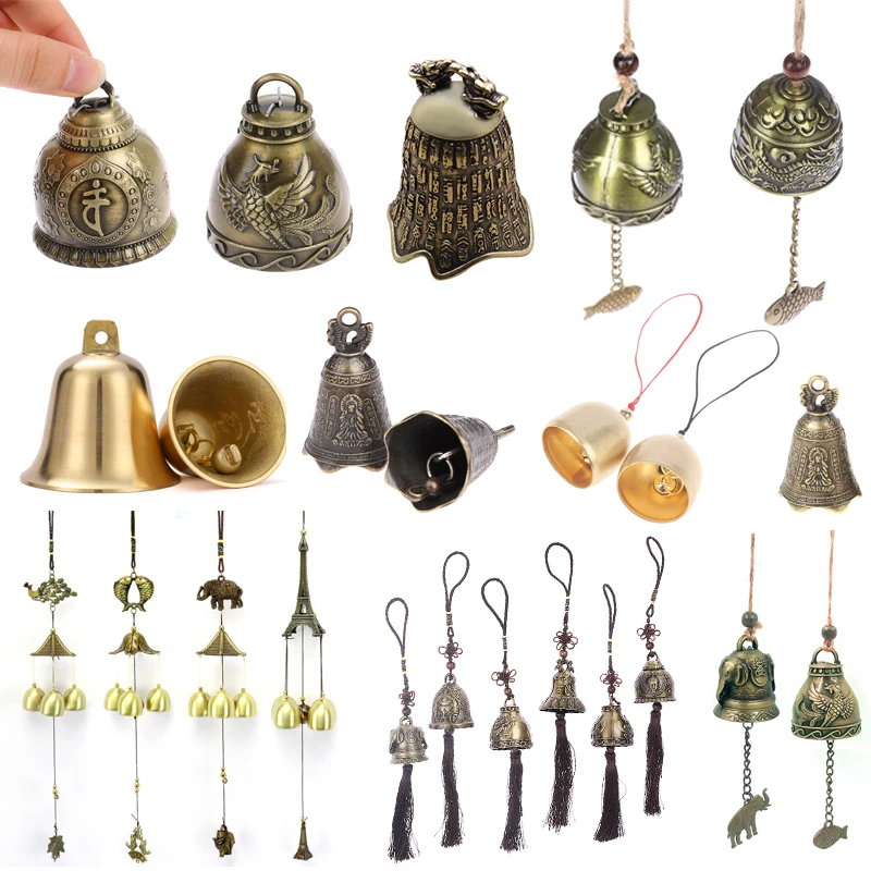 1Pc Blessing Luck Feng Shui  Bell Grazing Copper Bells Large Thickened Cattle Sheep Antique Bells Animal Prevent The Loss  Bells