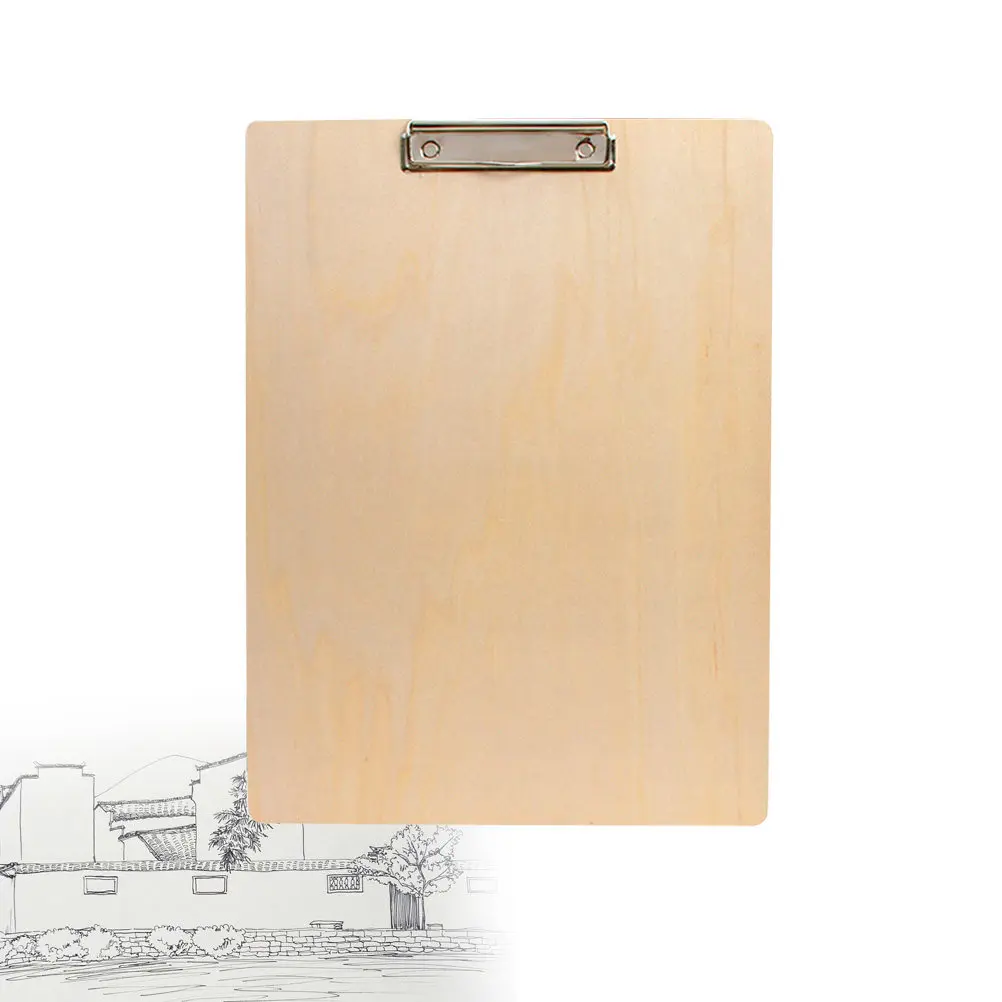 

Портативная доска для рисования и скетчинга с зажимом для детей и взрослых, для использования на улице и в помещении, дизайн под дерево