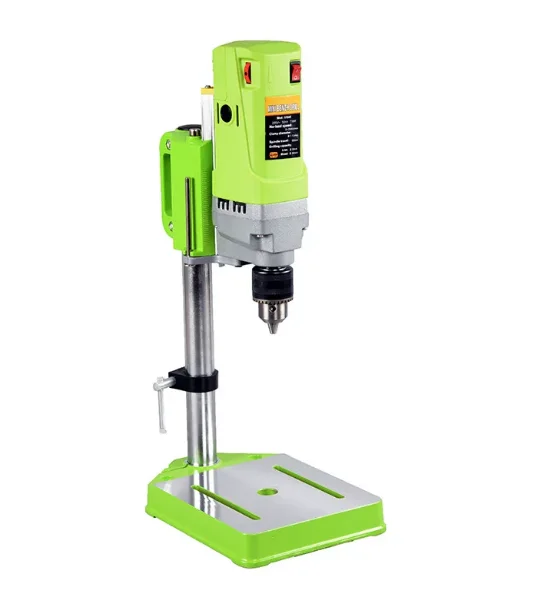 Compact Mini Bench Drill Press 110V/220V Optional Plug Adjustable Speed Desktop Drilling Milling Tool For Home Workshop