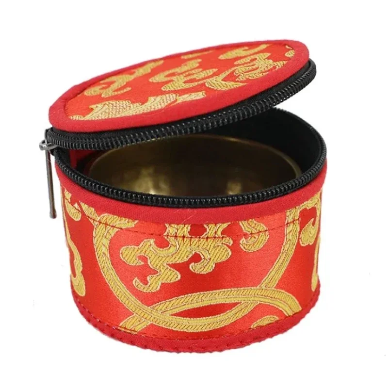Nepal Singing Bowl Bag Color Random Storage Bags 22cm Handmade Tibetan Bowls Parts Organizer Percussion Instruments Accessories