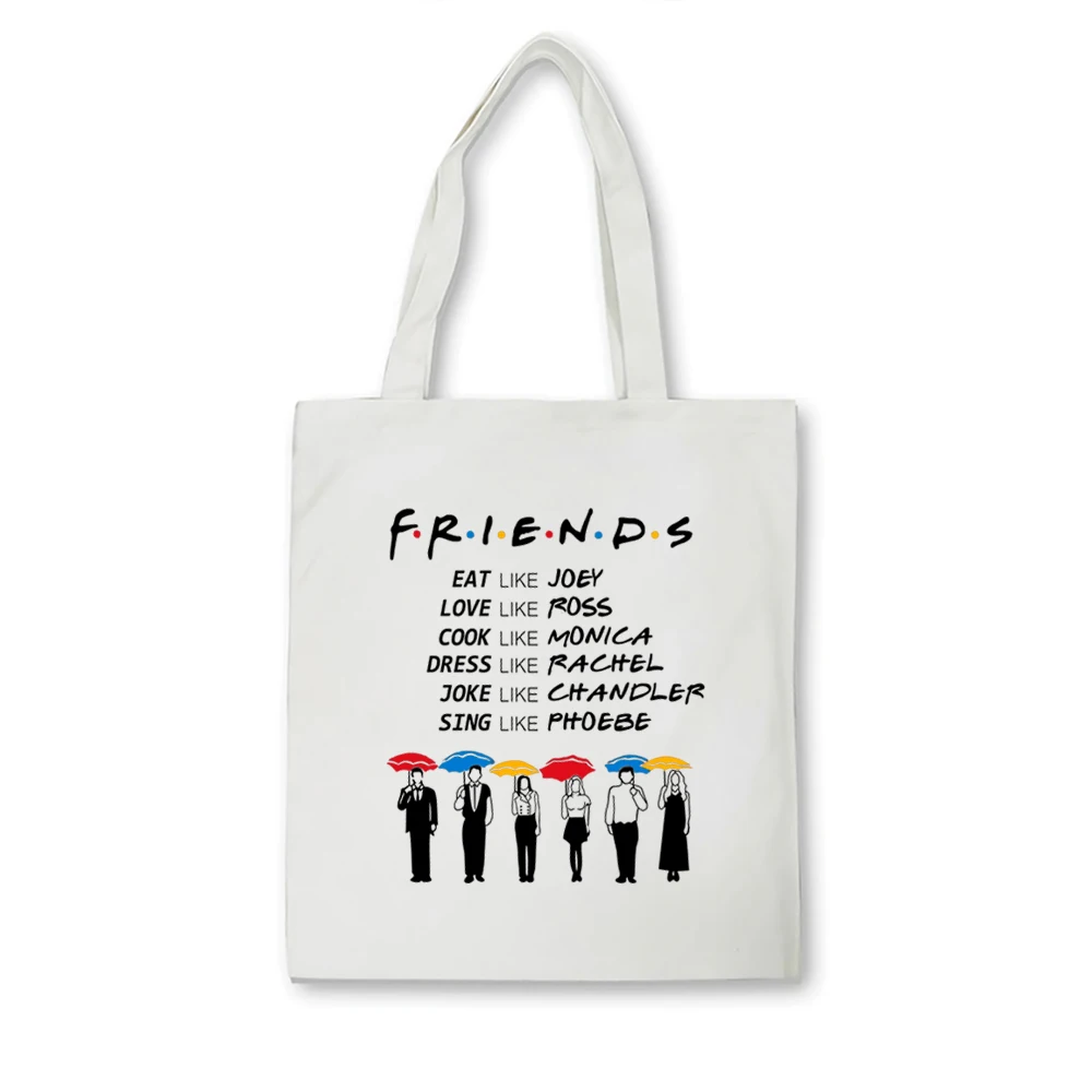 Friends ombrello tote bag Friends TV Show Central Perk puzzolente Cat Pivot Best friend Gift Rachel Monica Friends Chandler bag