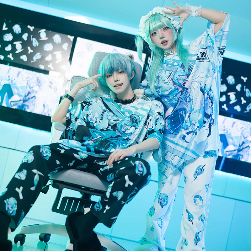 2026Latest Japanese Hatsune Miku Virtual Idol Harajuku Style Printed Short Sleeve Super Kawaii Kids/Adult Loose Plus SizeT-shirt