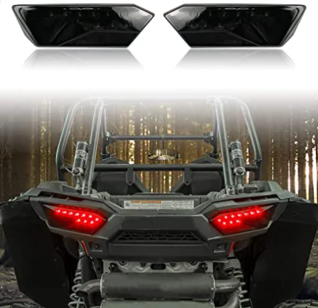 

LED Taillights Assembly for RZR 1000, SAUTVS Smoked Black Rear Brake Stop Lights Tail Lamps Fit for Polaris RZR 900 1000 S XP 4